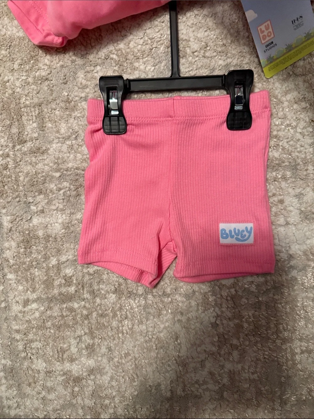 Bluey Pink Toddler Two-Piece Set - Bluey Characters size 3/6M-NWT